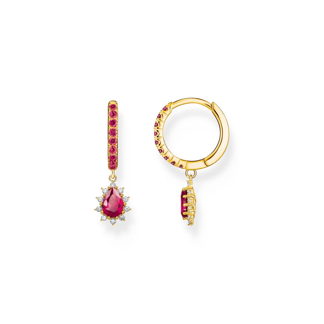 CR748-995-10 Thomas Sabo True Romance Gold-plated hoop earrings