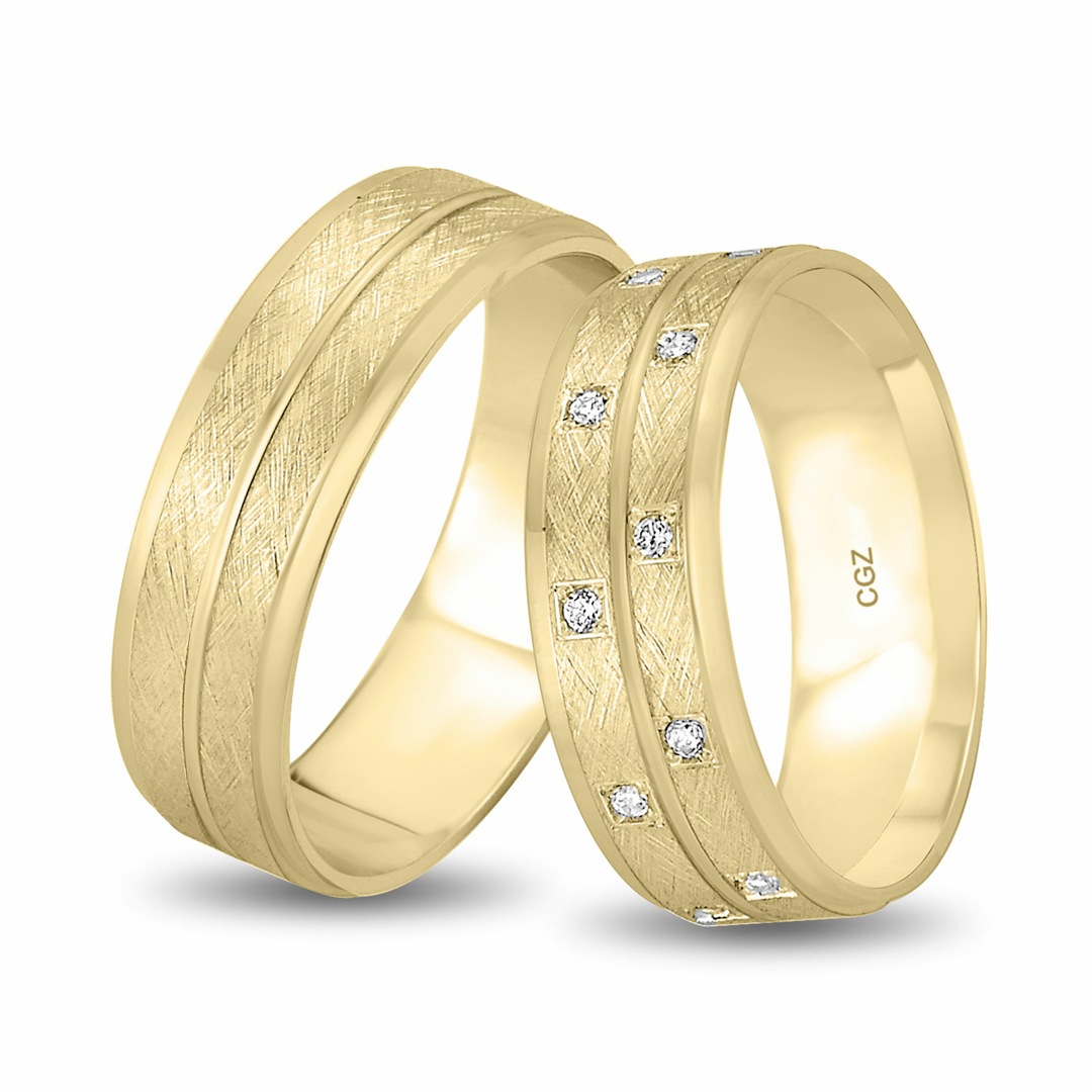 Günstige Verlobungsringe Trauringe Eheringe 585 Gold Gelbgold 14 kt Massiv Neu 