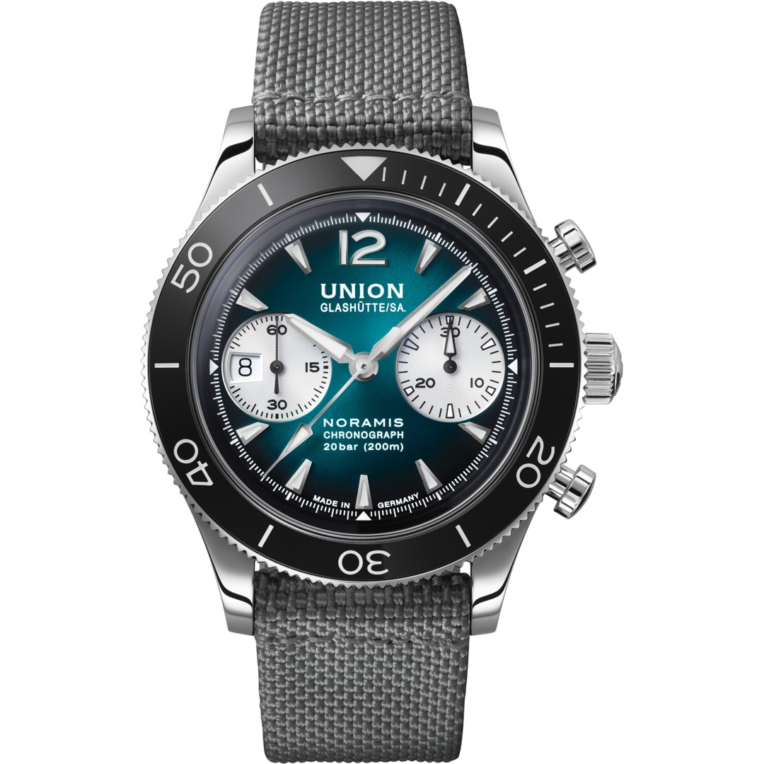 Union Glashütte Noramis Chronograph Sport Automatik Türkis D012