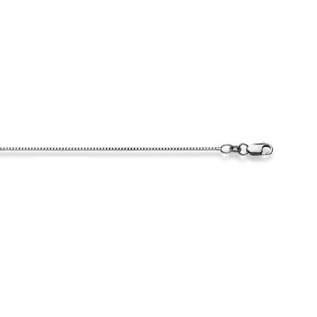 Venezianerkette Diamantiert 750 18 K Weissgold 0 8mm