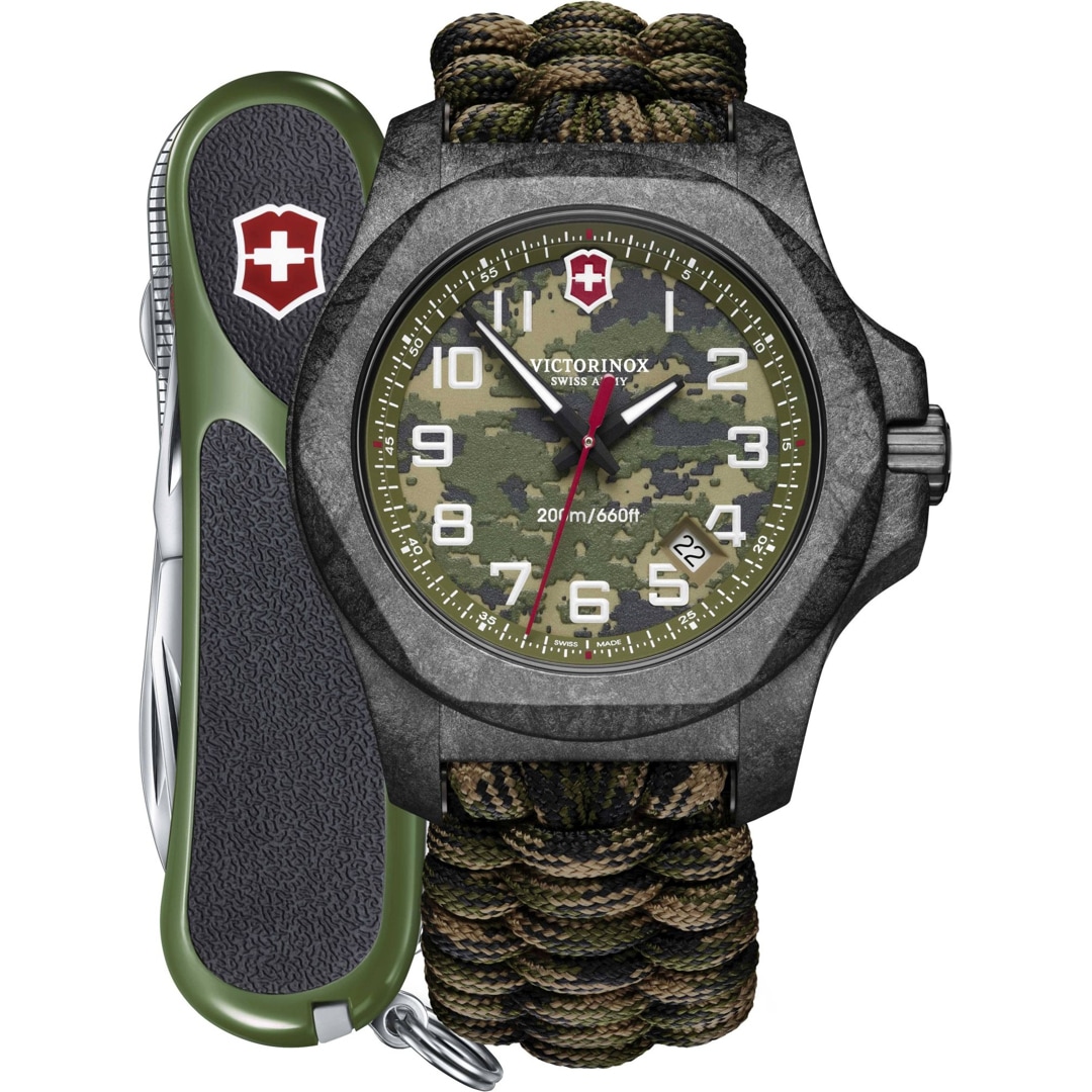 Victorinox Swiss Army I.N.O.X. Carbon Limited Edition Set gents watch 241927.1