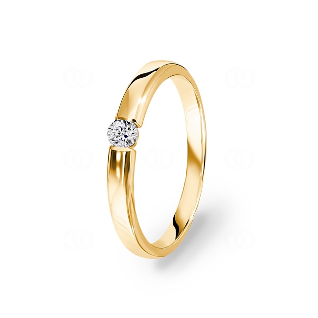 0.10 carats diamants bague tension or jaune 750/18 ct 0.10 carats diamants bague tension or jaune 750/18 ct - RO16GG