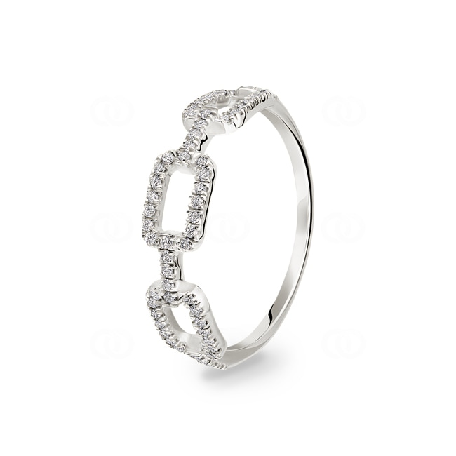 0.18 Karat Diamantring 750/18 K Weissgold - RO45WG