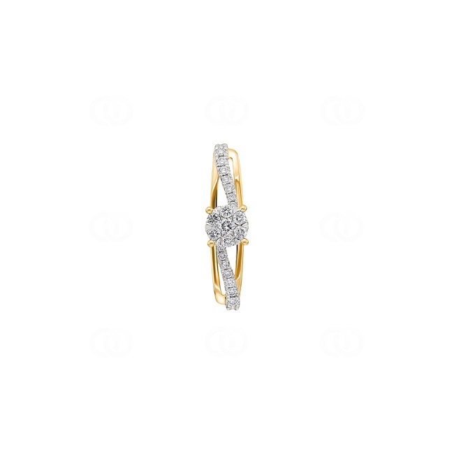 0.19 carats diamants pendetif or jaune 750/18 ct - AN-73423-GG