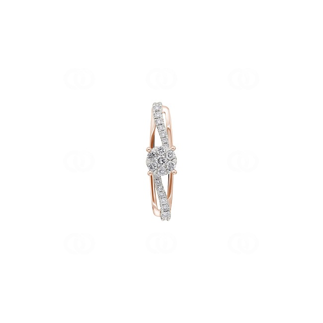 0.19ct Diamond Pendant 750/18 K Rose Gold - AN-73423-RG
