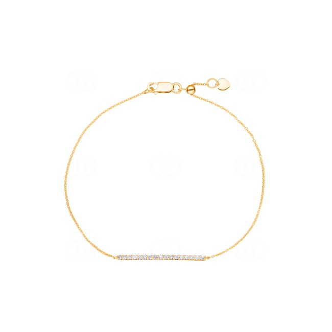 0.20 Karat Diamantarmband 750/18 K Gelbgold - AR-69505-GG