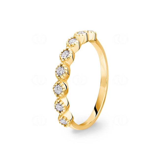 0.24ct Diamond Ring 750/18 K Yellow Gold 0.24ct Diamond Ring 750/18 K Yellow Gold - RO22GG