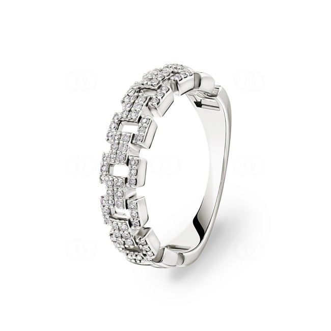 0.24 carats diamants bague or gris 750/18 ct - RI-072315-WG