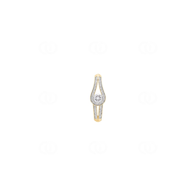 0.25ct Diamond Pendant 750/18 K Yellow Gold - AN-73362-GG