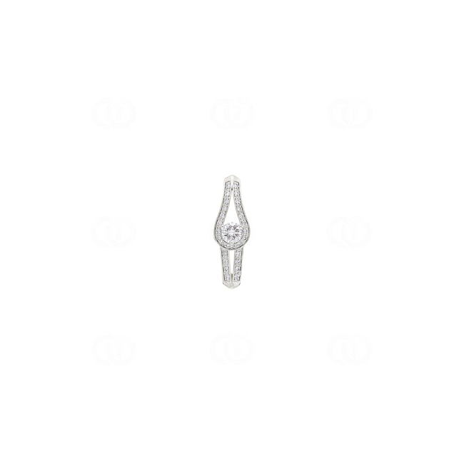 0.25 Karat Diamantanhänger 750/18 K Weissgold - AN-73362-WG