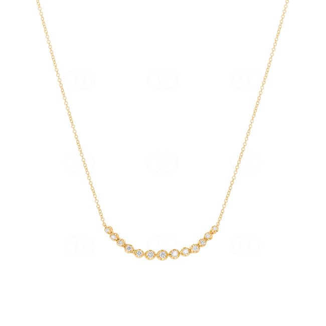 0.25 Karat Diamantencollier 750/18 K Gelbgold - KE-69905-GG