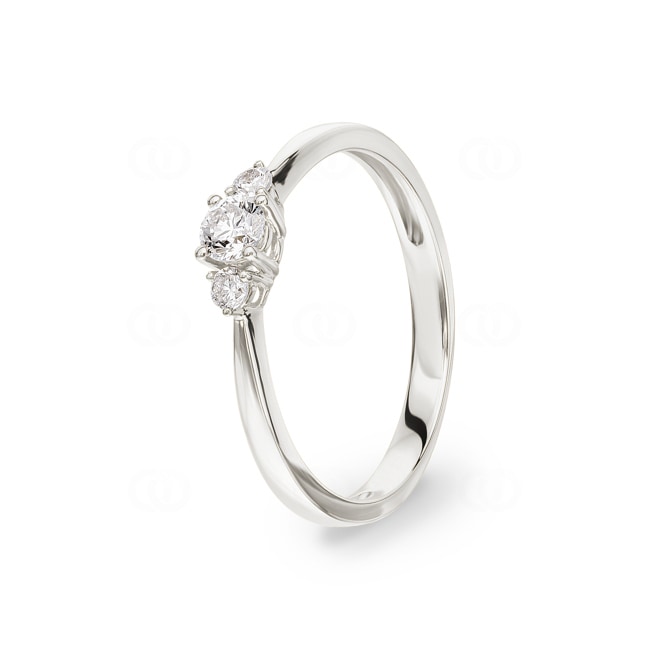 0.25ct Diamond Ring 750/18 K White Gold - RI-69881-WG