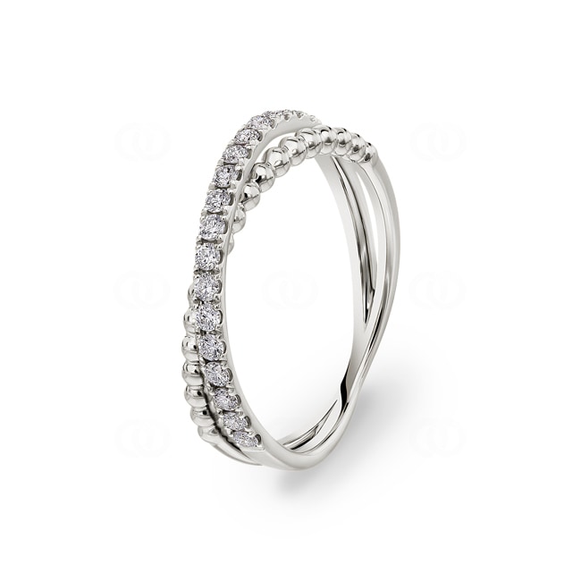 0.31ct Diamond Ring 750/18 K White Gold - RI-118346-WG