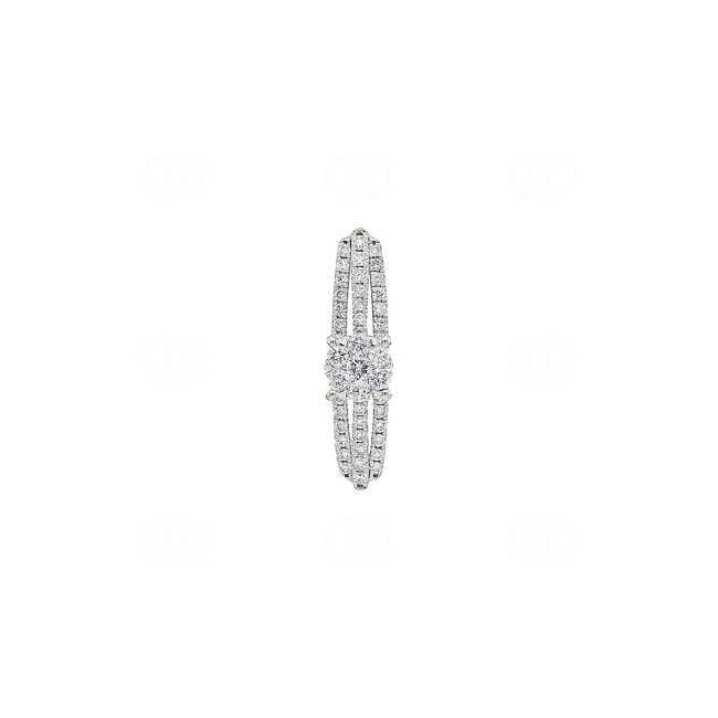 0.32 carats diamants pendetif or gris 750/18 ct - AN-73419-WG