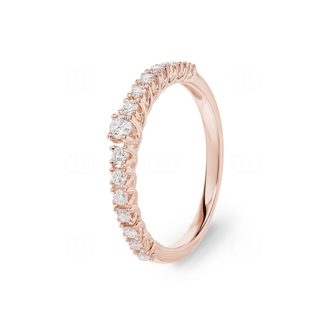 0.33ct Diamond Eternity Ring 750/18 K Rose Gold - RI-69856-RG