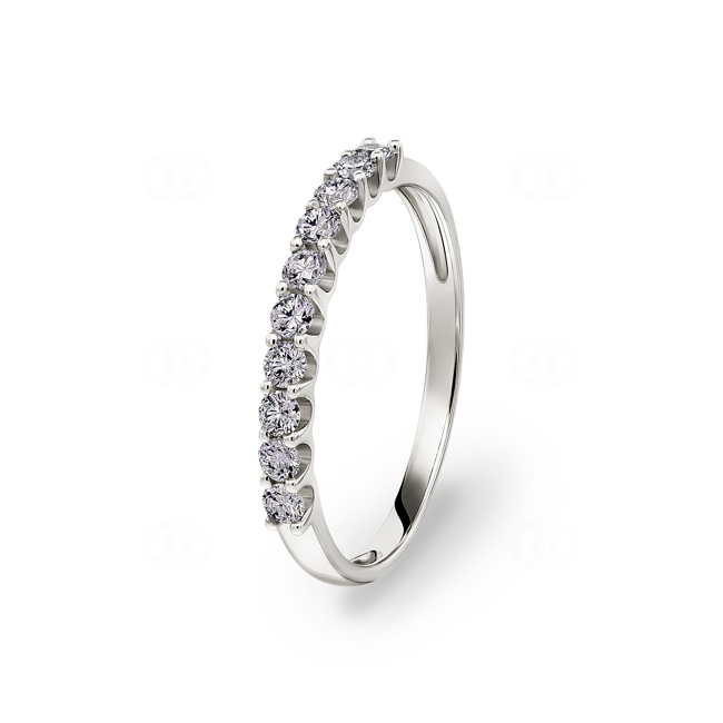 0.33ct Diamond Eternity Ring 750/18 K White Gold - RI-69327-WG