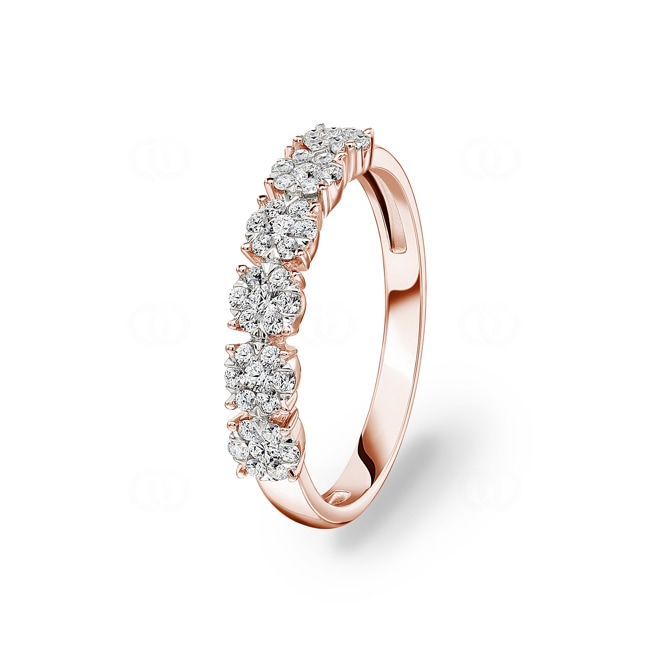 0.34ct Diamond Eternity Ring 750/18 K Rose Gold 0.34ct Diamond Eternity Ring 750/18 K Rose Gold - RI-69822-RG