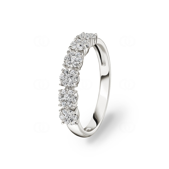 0.34ct Diamond Eternity Ring 750/18 K White Gold 0.34ct Diamond Eternity Ring 750/18 K White Gold - RI-69822-WG