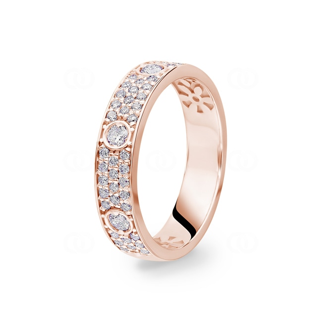 0.40ct Diamond Ring 750/18 K Rose Gold - RO19RG