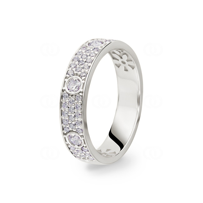 0.40ct Diamond Ring 750/18 K White Gold - RO19WG