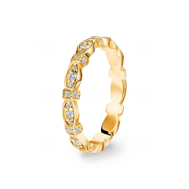 0.40ct Diamond Ring 750/18 K Yellow Gold - RO33GG