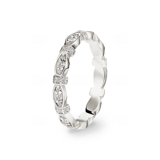 0.40ct Diamond Ring 750/18 K White Gold - RO33WG