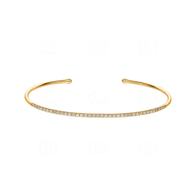 0.47 Karat Diamantarmreif offen 750/18 K Gelbgold - BO1GG