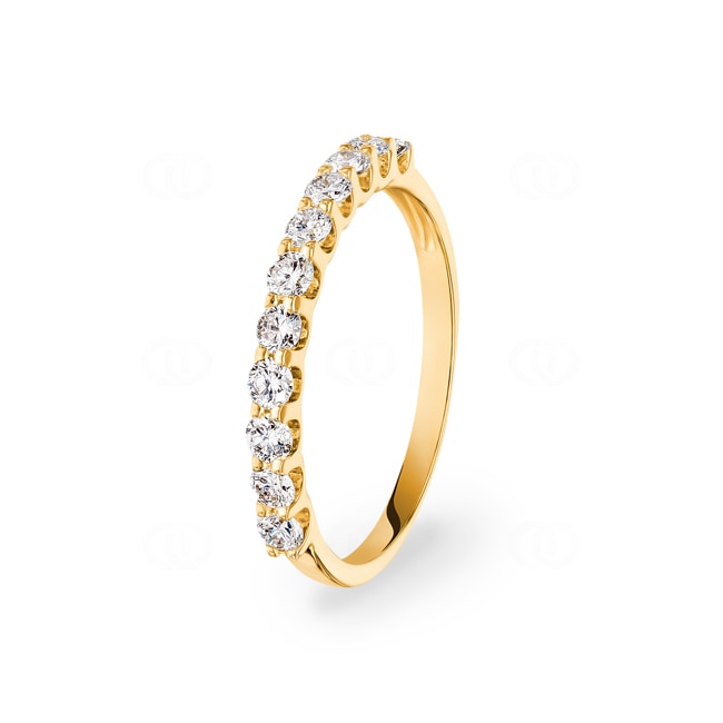 0.49 Karat Diamanten Mémoire Ring 750/18 K Gelbgold - RI-69169-GG