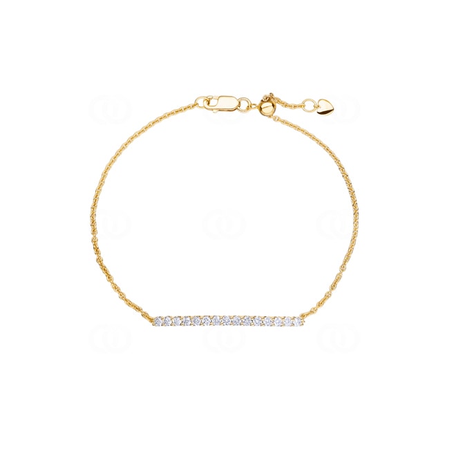 0.50 Karat Diamantarmband 750/18 K Gelbgold - AR-69219-GG