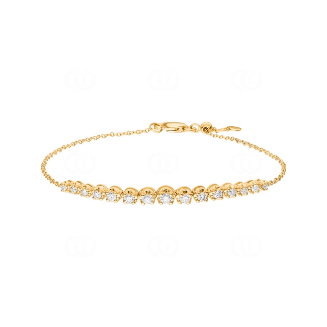 0.50ct Diamond Bracelet 750/18 K Yellow Gold - AR-69914-GG