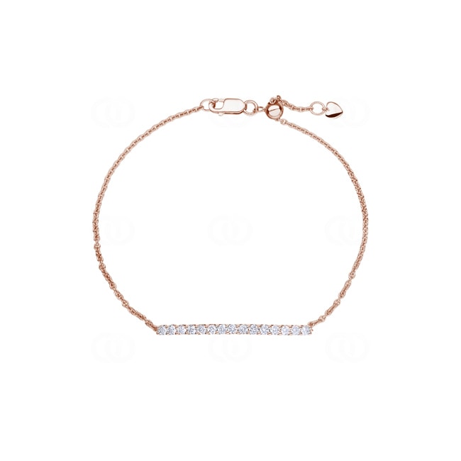 0.50 Karat Diamantarmband 750/18 K Roségold - AR-69219-RG