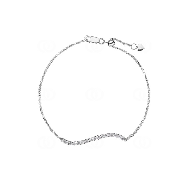0.50ct Diamond Bracelet 750/18 K White Gold - AR-69186-WG