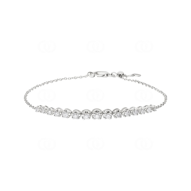 0.50ct Diamond Bracelet 750/18 K White Gold - AR-69914-WG