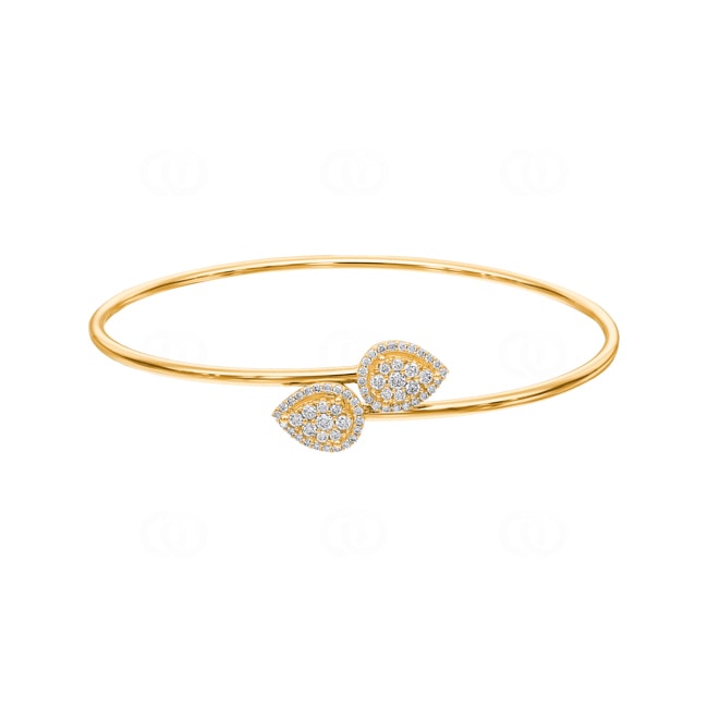 0.50ct Diamond Bangle 750/18 K Yellow Gold - AR-69551-GG