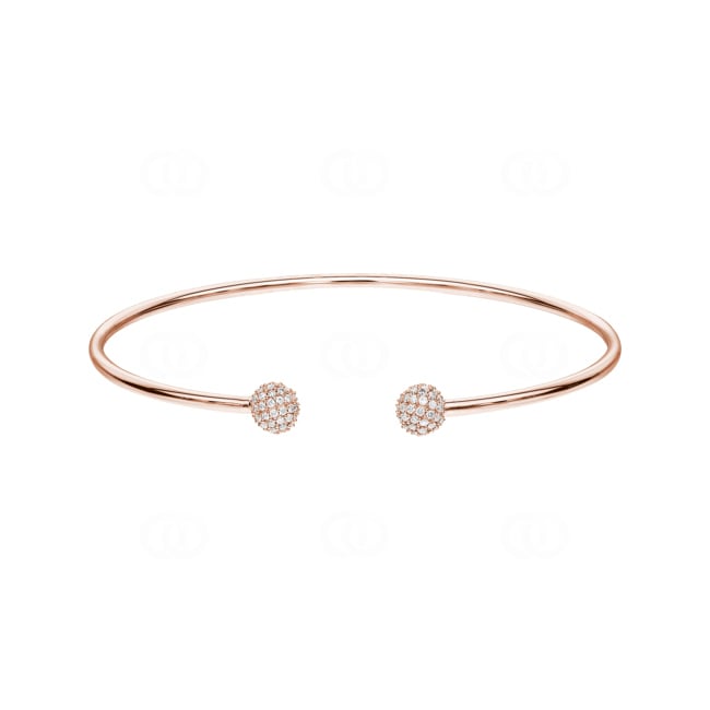 0.50 Karat Diamantarmreif offen 750/18 K Roségold - AR-69835-RG