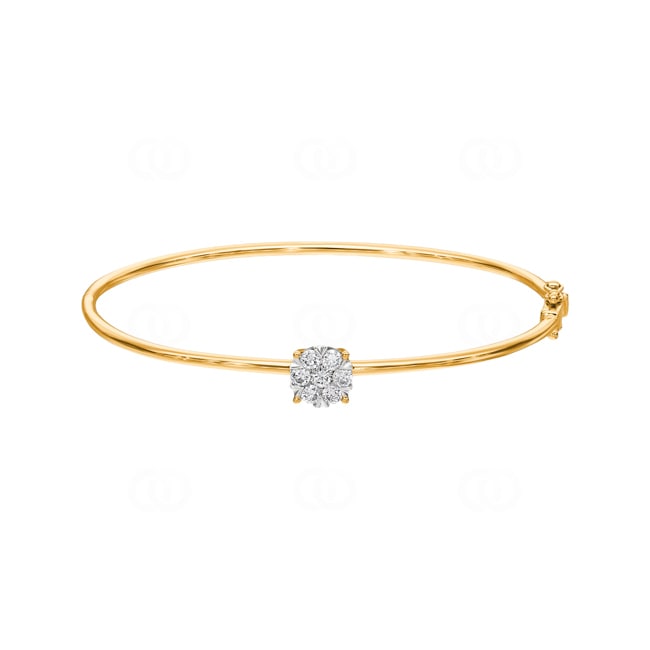 0.50ct Diamond Bangle oval 750/18 K Yellow Gold - AR-69463-GG