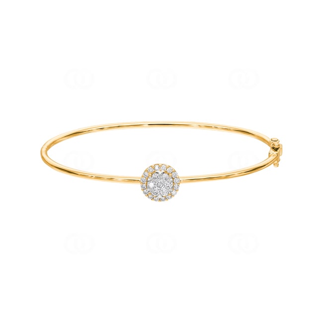 0.50ct Diamond Bangle oval 750/18 K Yellow Gold - AR-69464-GG
