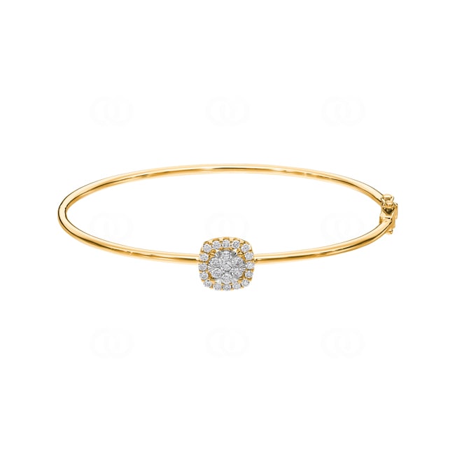0.50ct Diamond Bangle oval 750/18 K Yellow Gold - AR-69465-GG