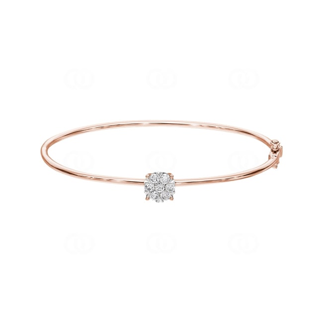 0.50ct Diamond Bangle oval 750/18 K Rose Gold - AR-69463-RG