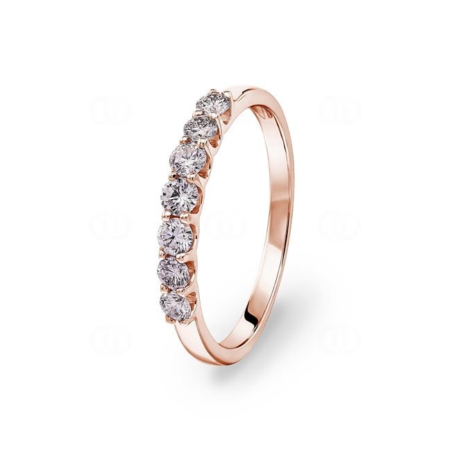 0.50 Karat Diamanten Mémoire Ring 750/18 K Roségold - RI-70188-RG