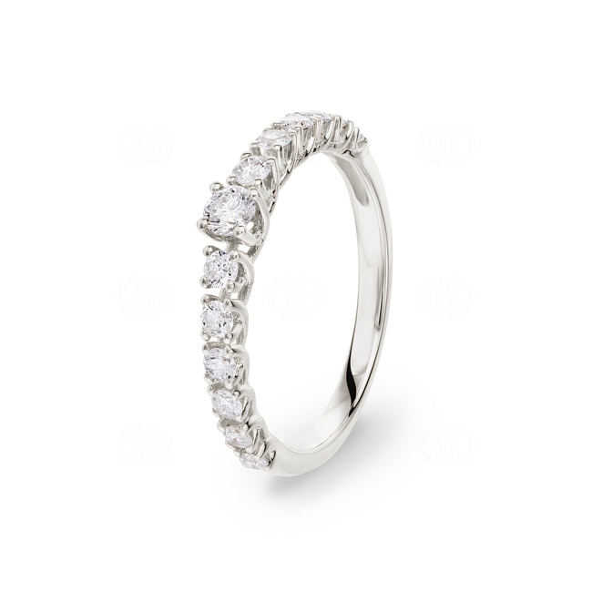 0.50ct Diamond Eternity Ring 750/18 K White Gold - RI-69855-WG