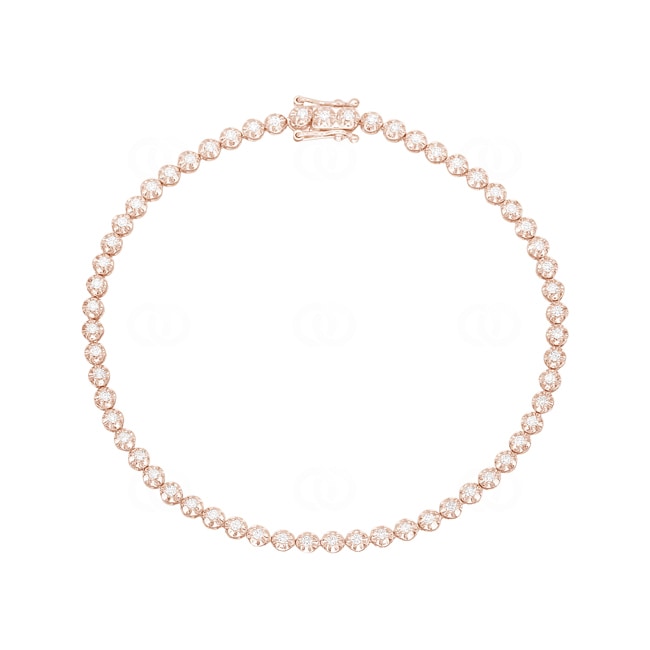 0.50ct Diamond Tennis Bracelet 750/18 K Rose Gold 0.50ct Diamond Tennis Bracelet 750/18 K Rose Gold - AR-69949-RG