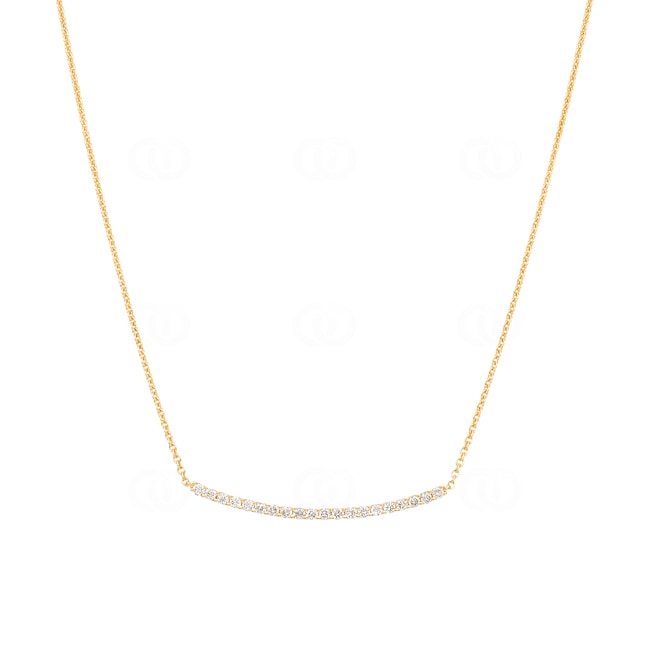 0.50ct Diamond Necklace 750/18 K Yellow Gold - KE-69147-GG