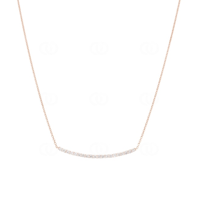 0.50ct Diamond Necklace 750/18 K Rose Gold - KE-69147-RG