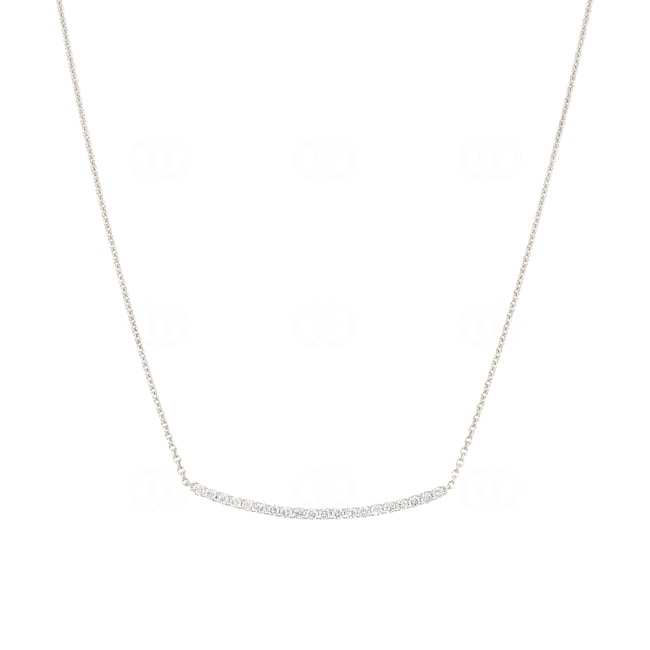 0.50ct Diamond Necklace 750/18 K White Gold - KE-69147-WG