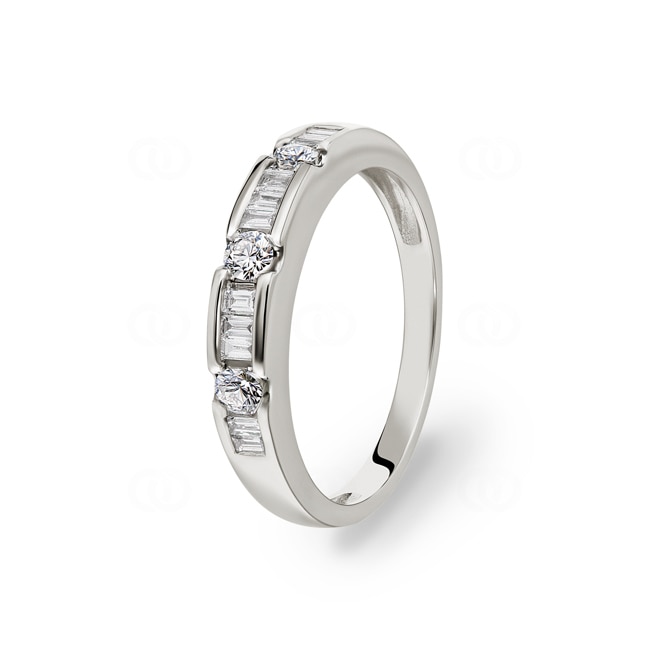 0.50 Karat Diamantring 750/18 K Weissgold Ø 55 - PR2302/01