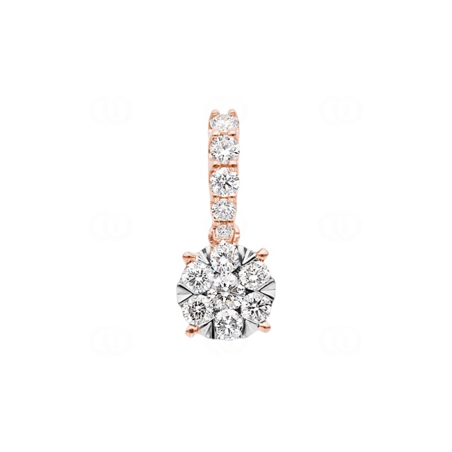 0.51 Karat Diamantanhänger 750/18 K Roségold - AN-69356-RG