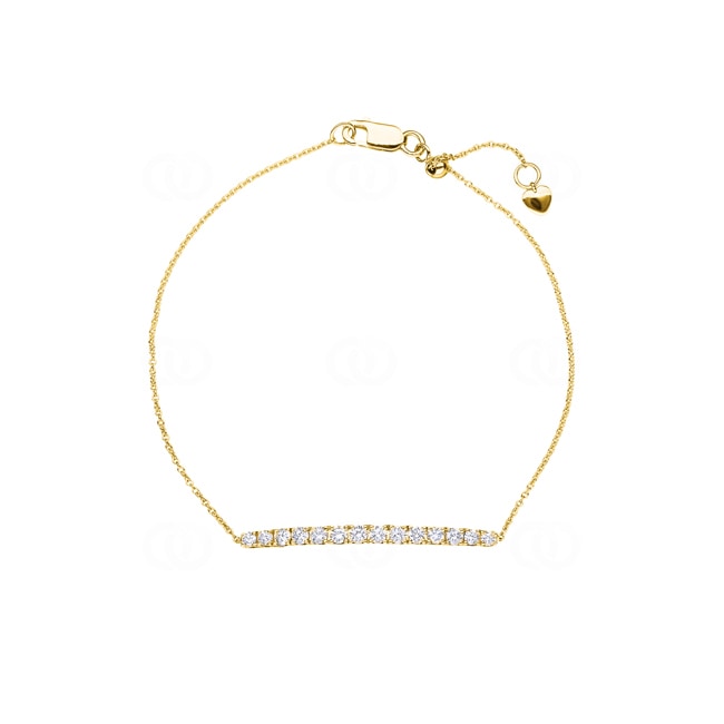 0.51ct Diamond Bracelet 750/18 K Yellow Gold - AR-69529-GG