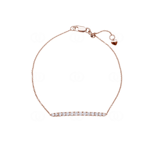 0.51 Karat Diamantarmband 750/18 K Roségold - AR-69529-RG