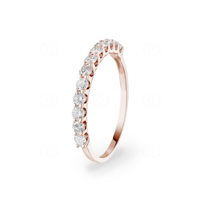 0.54ct Diamond Eternity Ring 750/18 K Rose Gold - RI-69204-RG